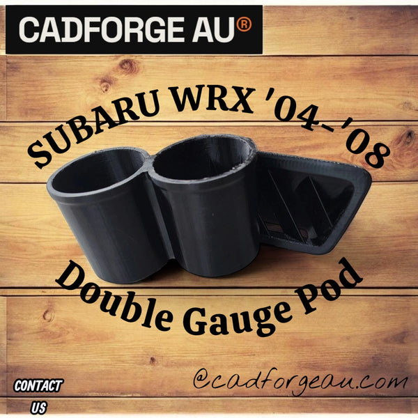 Subaru WRX '05 Double Gauge Pod - 3D Printed | CADFORGE AU